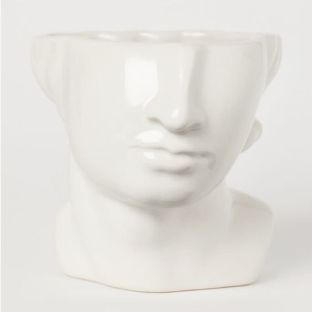 NWT Statue of David Ceramic Face Planter